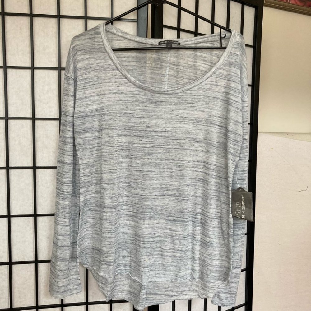 Reserved Threads for Thought Sustainable grey  L